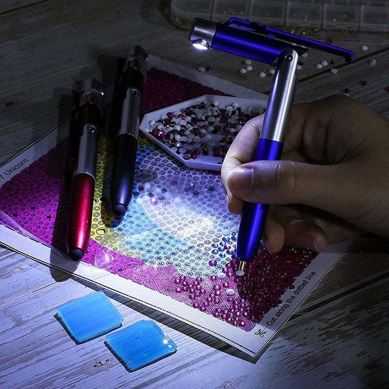 Leuchtender Stift Diamond Painting mit Wax