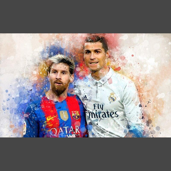 Messi & Cristiano Ronaldo-5D DIY Diamond Painting Diamant Malerei-Diamantbild.ch