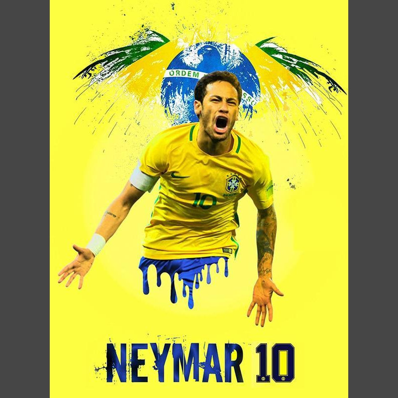 Neymar 10 / Brasilien-5D DIY Diamond Painting Diamant Malerei-Diamantbild.ch