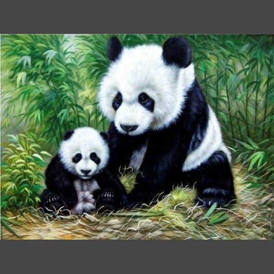 Panda 10-5D DIY Diamond Painting Diamant Malerei-Diamantbild.ch